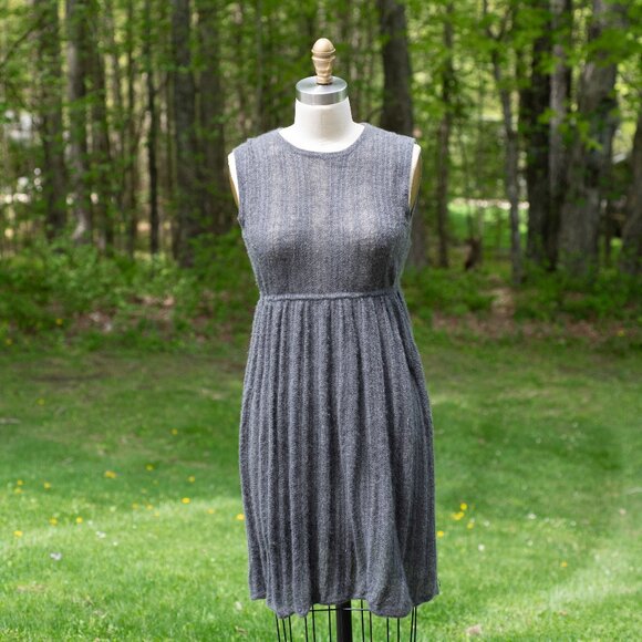 100% Cashmere Dress Gray Jenni Kayne S - Picture 1 of 6